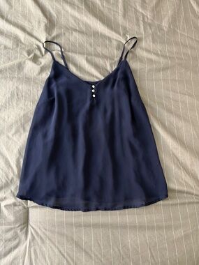 New York and Company cute dark blue Tank top